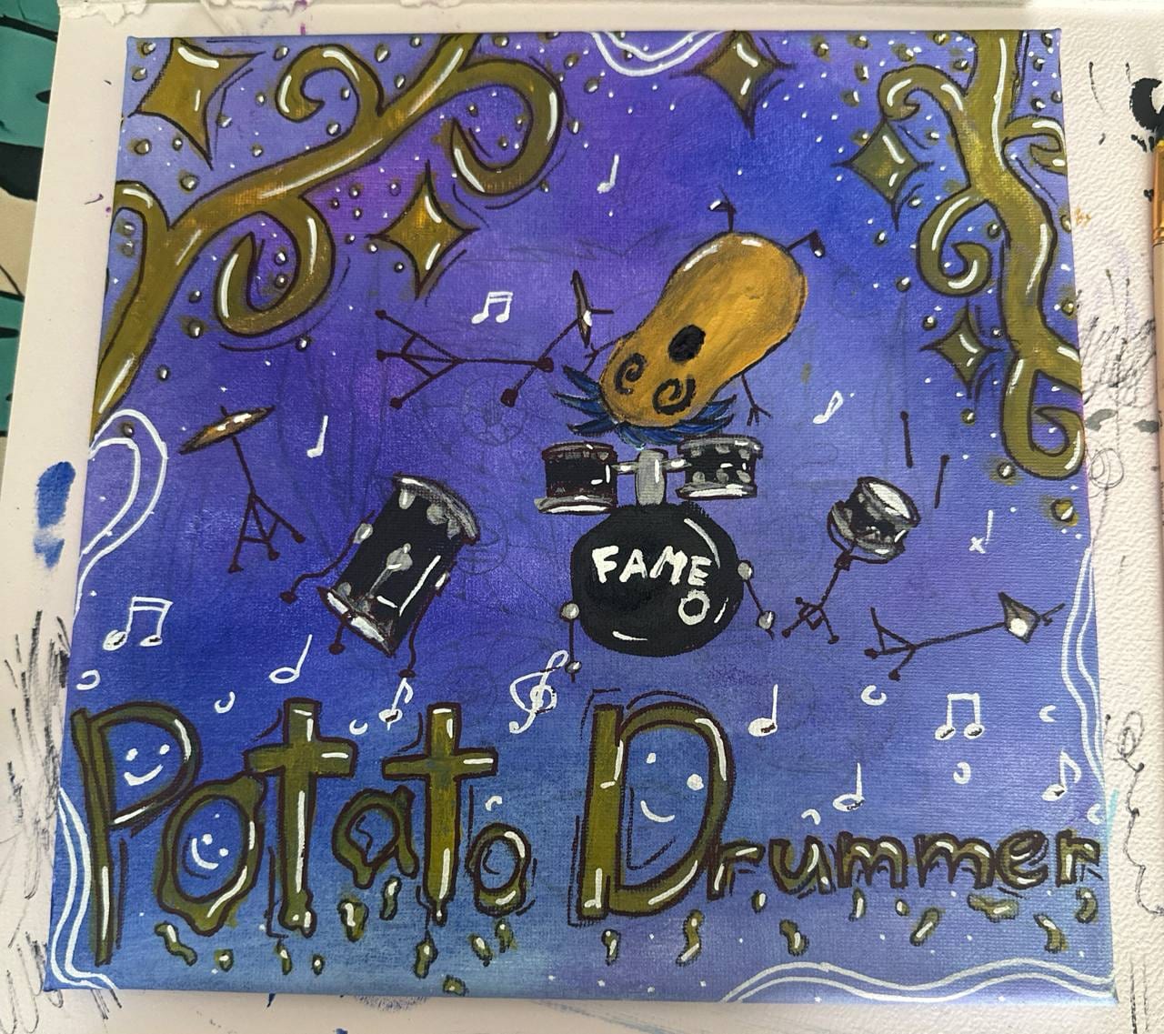 POTATO DRUMMER — ein Original von Kate